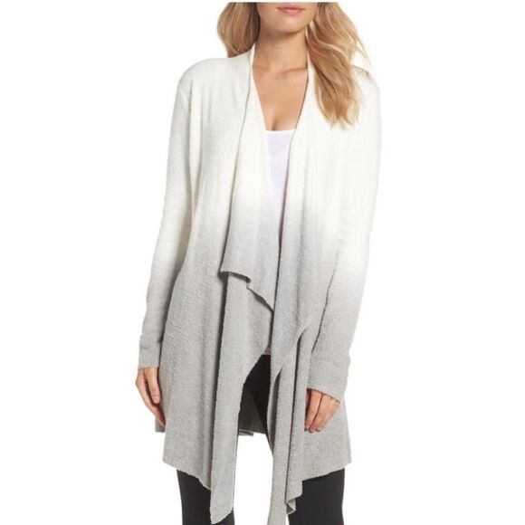 BAREFOOT DREAMS- Bamboo Chic Lite Long Ombré Cardigan Sweater L / XL - Picture 1 of 8